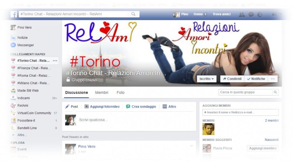 Gruppi Facebook per Torino